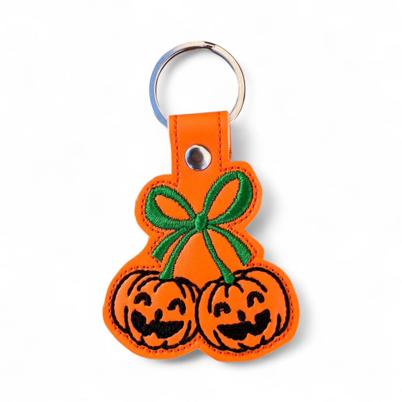 Pumpkin Bow Keychain