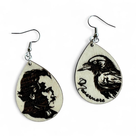 Poe the Raven Earrings