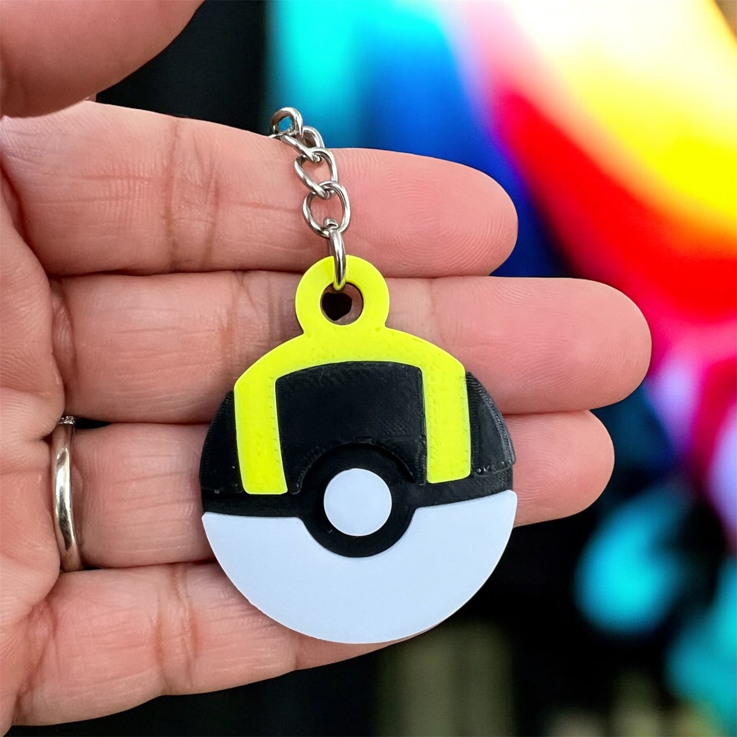 Poke Hyperball Keychain
