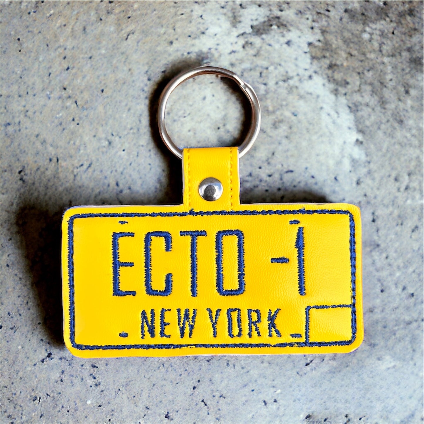 Ecto License Plate Keychain