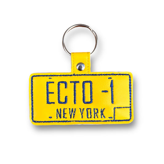 Ecto License Plate Keychain
