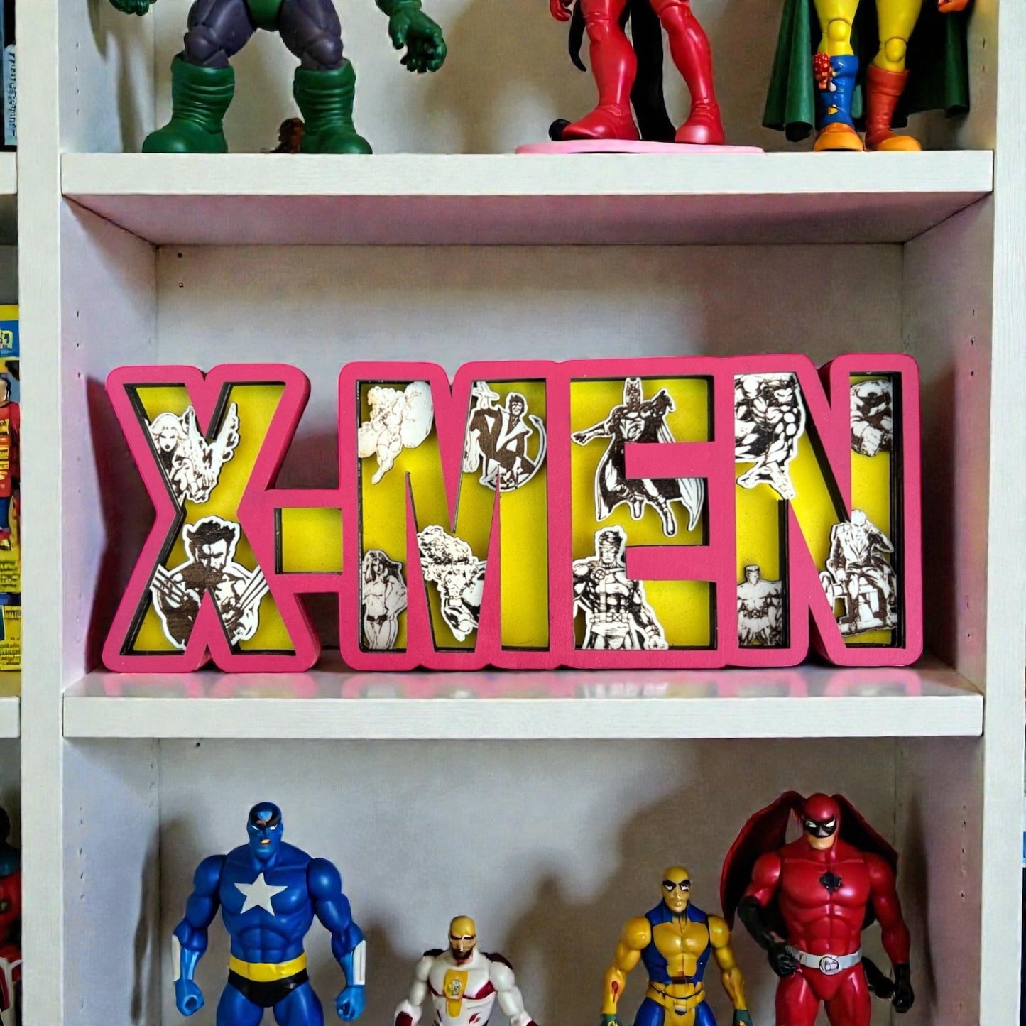 Layered 3D X-Men Diorama Shadowbox