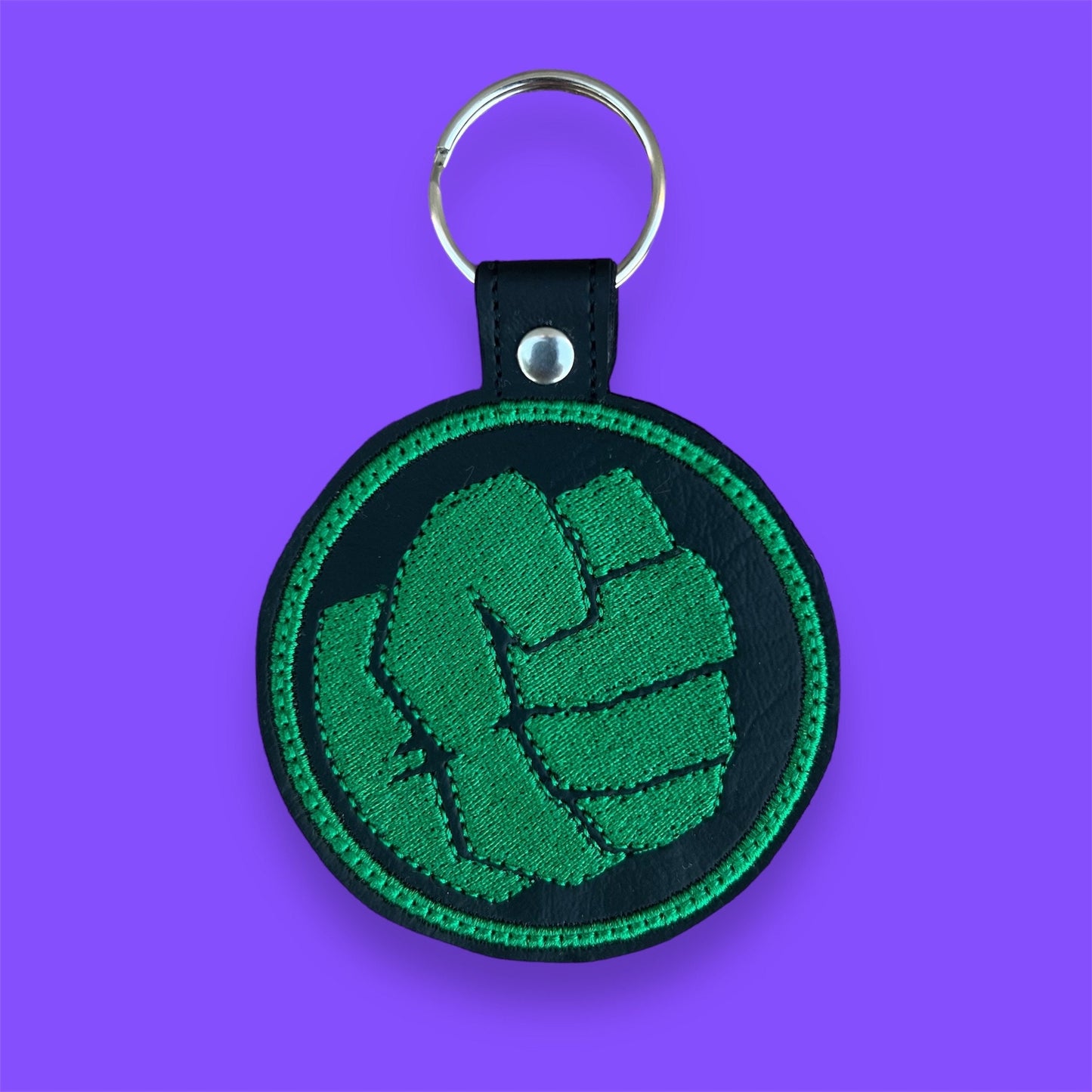 Angry Green Guy Keychain