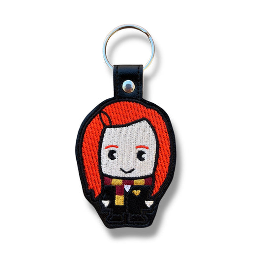 Spell Academy Red Haired Girl Keychain