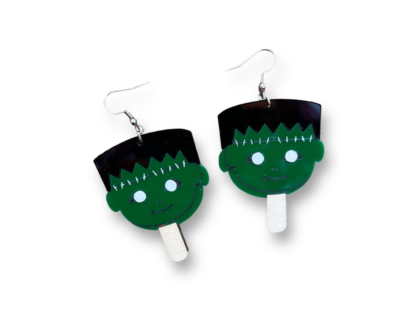 Frankenstein Popsicle Earrings