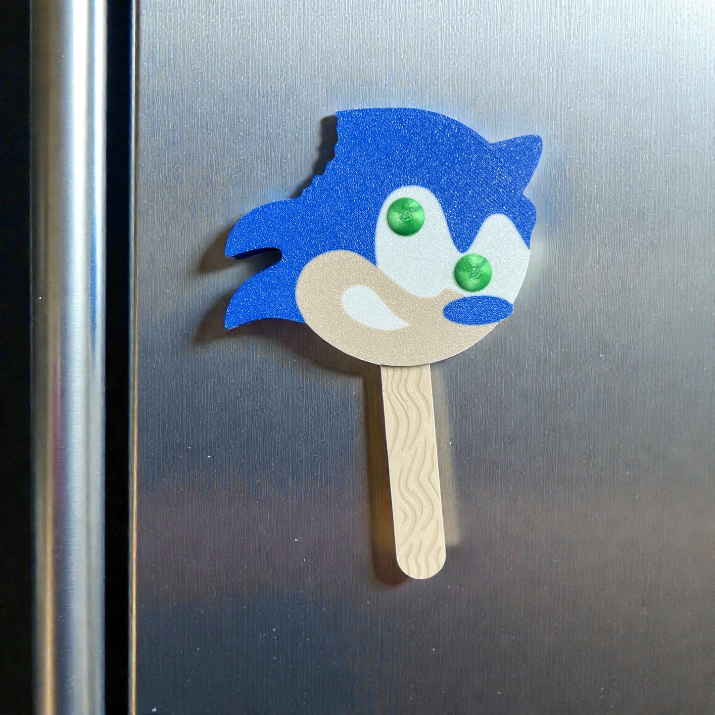Fast Blue Hedgehog Ice Cream Magnet