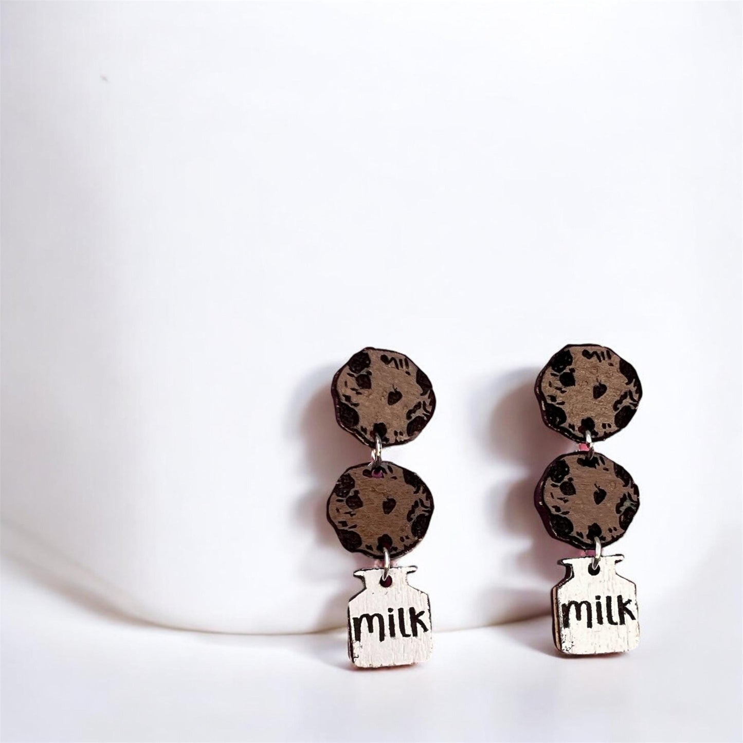 Milk & Cookies Christmas Earrings